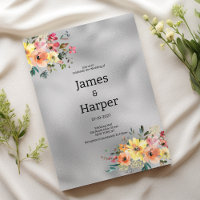Casamento tema floral laranja rosa prata menta