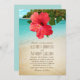Convites Casamento temático da praia havaiana tropical do (Frente/Verso)