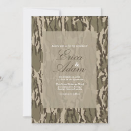 Convites Casamento Temático de Caça Camuflado Bottom Lands