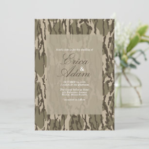 Convites Casamento Temático de Caça Camuflado Bottom Lands