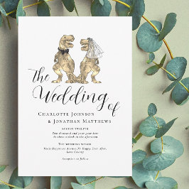 Convites Casamento Temático de Dinossauros