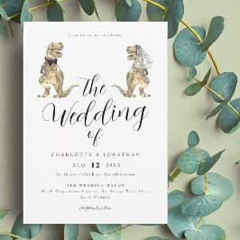 Convites Casamento Temático de Dinossauros