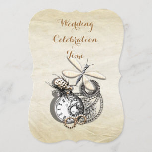 Convites Casamento Temático Steam Punk Inspirado em Antigui