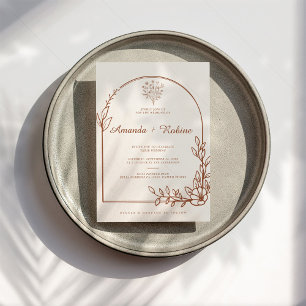 Convites Casamento Teracota com Aquecimento Simples