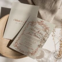 Casamento Terracota Laranja Queimada Retro Dinheir
