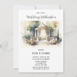 Convites Casamento Terrestre Botânico Cor-de-Rosa