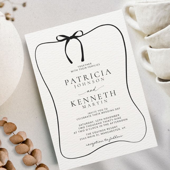 Convites Casamento Texturizado do Arco de Arte da Linha Pre (Criador carregado)