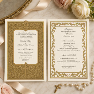 Convites Casamento Tradicional Católico Missa Nupcial