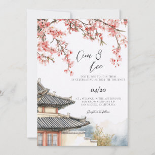 Convites Casamento Tradicional Coreano