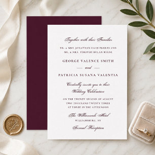 Convites Casamento Tradicional da Borgonha