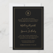 Casamento Tradicional Preto e Dourado Tudo em Um