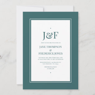 Convites Casamento Transformativo Do Teal