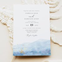 Casamento Tropical BLAKELY Sky Blue Watercolor