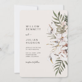Convites Casamento Tropical Boho Completo