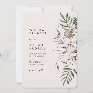 Convites Casamento Tropical Boho Completo