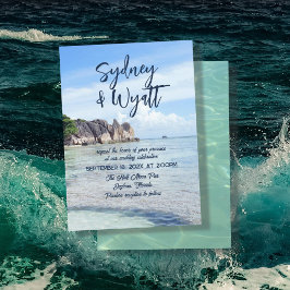 Convites Casamento Tropical Cerimônia Privada Casual