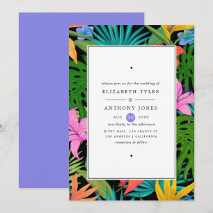 Convites Casamento Tropical Colorido