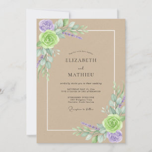Convites Casamento Tropical com Folhas de Âmbar