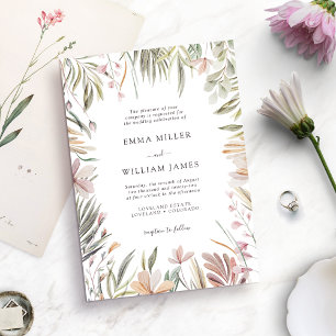 Convites Casamento Tropical Elegante