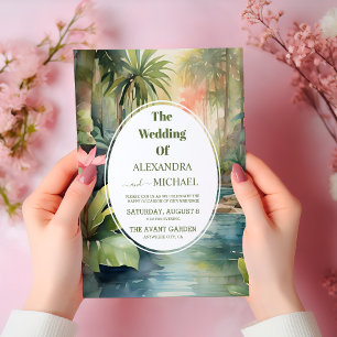 Convites Casamento Tropical Floral