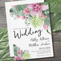 Casamento Tropical Floral de Palmeira