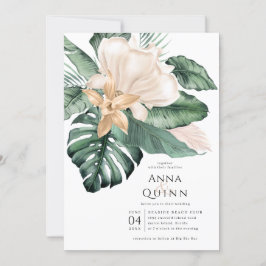 Convites Casamento Tropical Magnolia