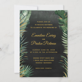 Convites Casamento Tropical Palm