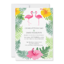 Casamento Tropical Rosa Flamingo Personalizado
