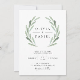 Convites Casamento Tudo Em Uma Sola De Azeite De Folha De Á
