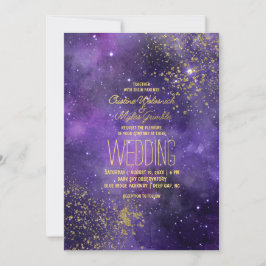 Convites Casamento Ultravioleta | Glam Starry Night