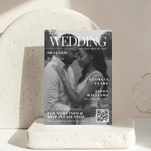 Convites Casamento Único do Cobrir da Revista Fotográfica P