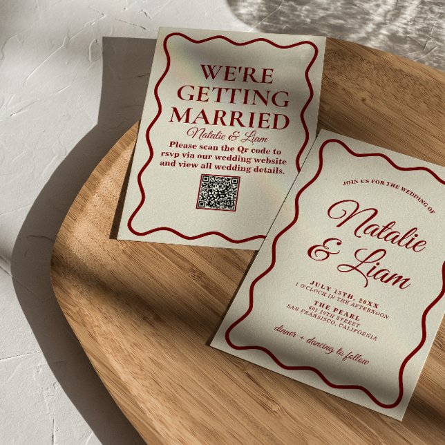 Convites Casamento Único e Simples da Diversão de Fera de M (Criador carregado)