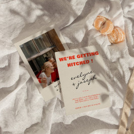 Convites Casamento Único E Único E Colorido De Retro Divert