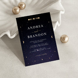Convites Casamento Universo Celestial Lua Tudo em Um