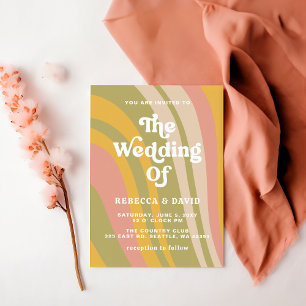 Convites Casamento Verde Amarelo Verde Cor-de-Rosa Cor-de-R