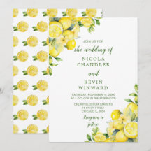 Casamento verde com limões italianos