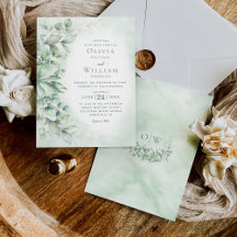 Casamento Verde Da Aquarela Eucalyptus Monograma S