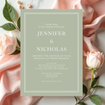 Casamento Verde da Elegante Modern Sage