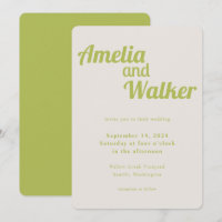 Casamento Verde de Chartreuse Retro Delight