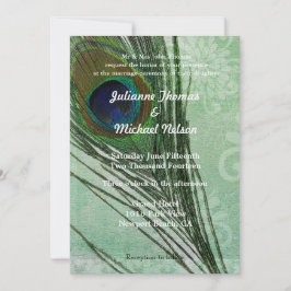 Convites Casamento Verde de Paquock Feather