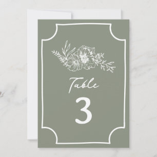 Convites Casamento Verde de Sage Floral Botânica