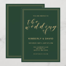 Casamento Verde e Dourado