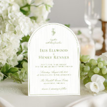 Casamento Verde e Greve de Cerca de Arch Elegante