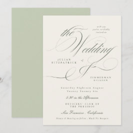 Convites Casamento Verde em Jardim Formal