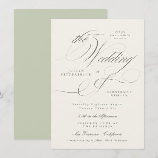 Convites Casamento Verde em Jardim Formal