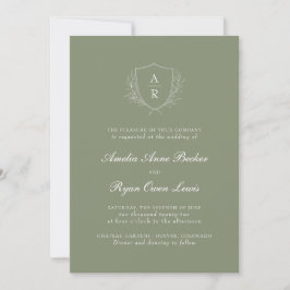 Convites Casamento Verde Sálvia