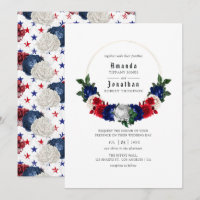 Casamento Vermelho Branco e Azul Quarta de julho