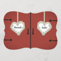 Casamento vermelho rústico do celeiro e do país