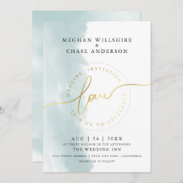 Convites CASAMENTO | Vidro Verde Teal