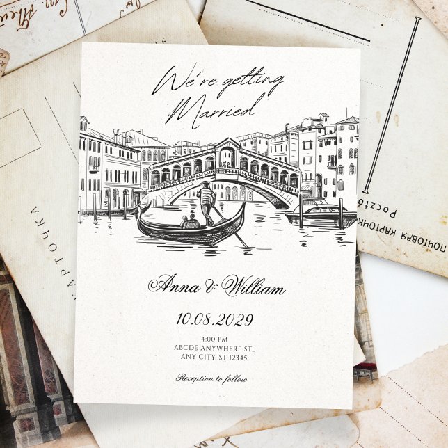 Convites Casamento vintage (Criador carregado)